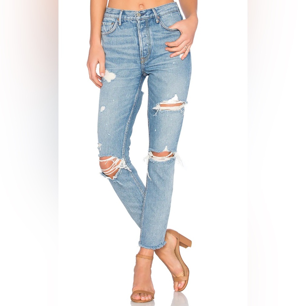 GRLFRND / KAROLINA HIGH-RISE SKINNY JEAN WITH BUTT SLIT / SIZE 27